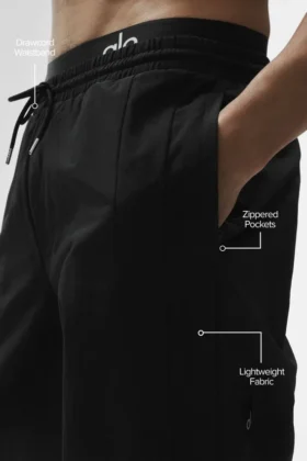 Pantalones de chándal Takeaway de corte recto – Negro