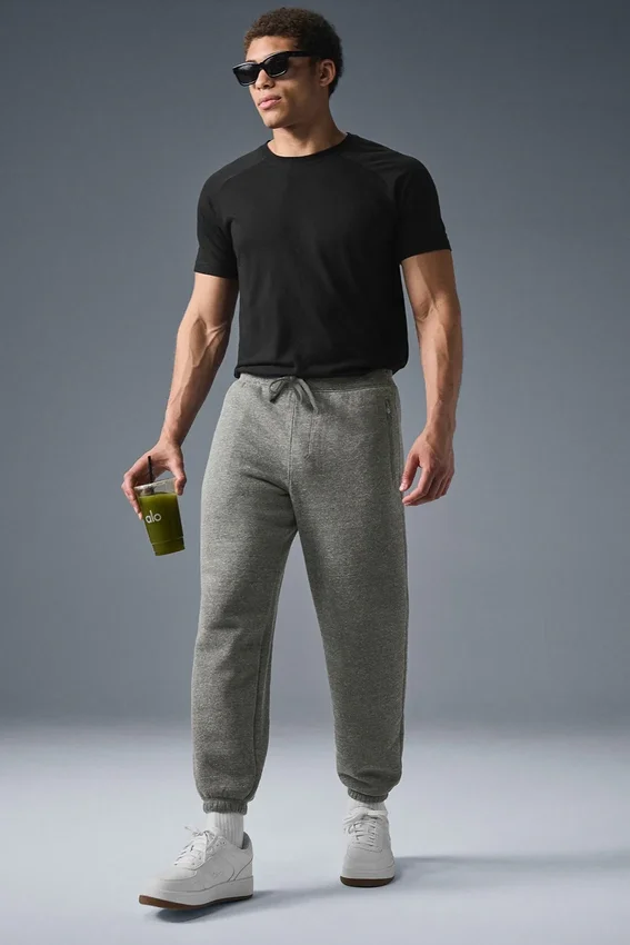 Pantalones de chándal Triumph Restore - Gris, mezcla de tres tejidos