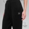 Pantalones de chándal Waffle Weekend Escape - Negro