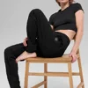 Pantalones de chándal Waffle Weekend Escape - Negro