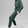 Pantalones de chándal Waffle Weekend Escape - Verde trébol