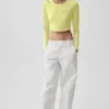 Pantalones de corte recto High Road - Blanco