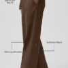 Pantalones de corte recto High Road - Espresso