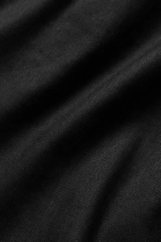 Pantalones de pierna ancha «Riviera» de mezcla de lino — Negro