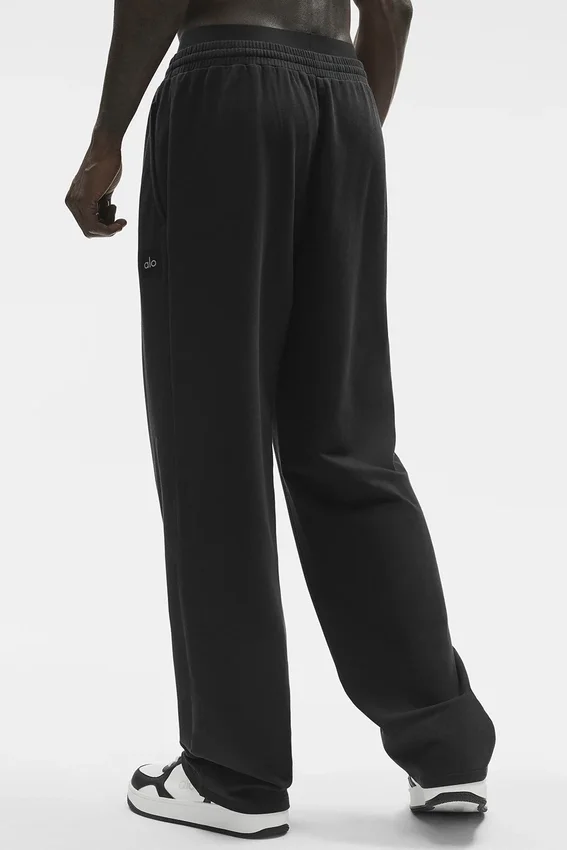 Pantalones de pierna recta Double Take - Negro