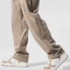 Pantalones de pierna recta Edition Sueded - Gravel