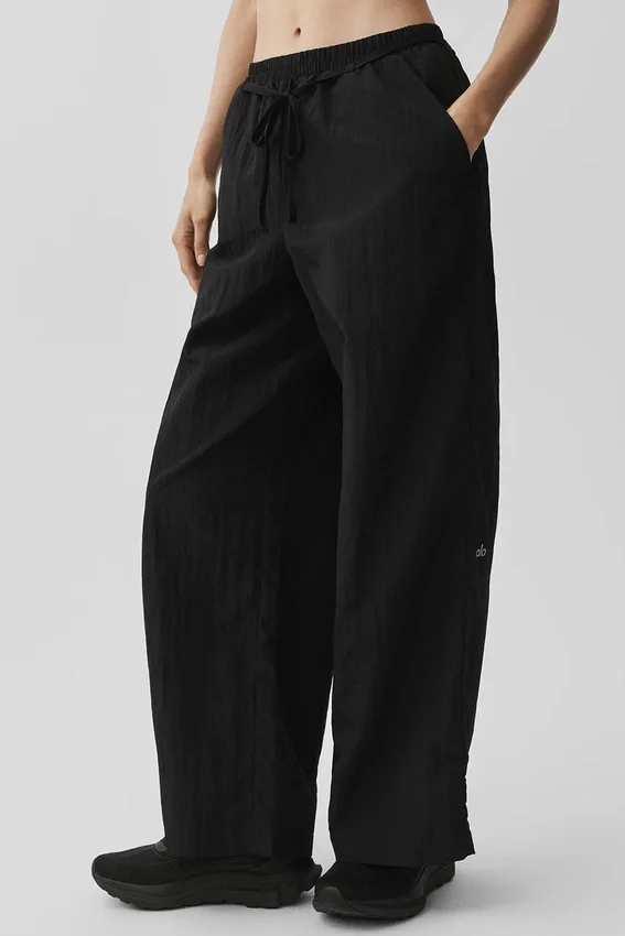 Pantalones de pierna recta Ripstop Electric - Negro