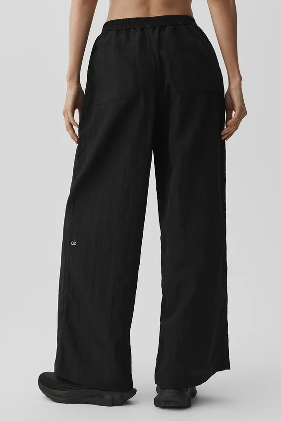 Pantalones de pierna recta Ripstop Electric - Negro
