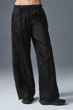 Pantalones deportivos de pierna ancha Afterglow - Negro