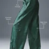 Pantalones deportivos de pierna ancha Afterglow - Winter Ivy