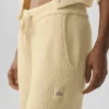 Pantalones High-Waist y pierna ancha «Snuggle up Jersé» — Amarillo candlelight