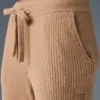 Pantalones High-Waist y pierna ancha «Snuggle Up Jersé» — Toasted Almond