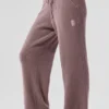 Pantalones High-Waist y pierna ancha «Snuggle up Sweater» - Color seta