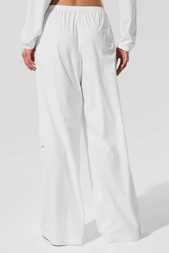 Pantalones holgados y frescos (largo) - Blanco
