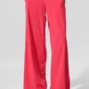 Pantalones holgados y frescos (largo) - Rojo caramelo
