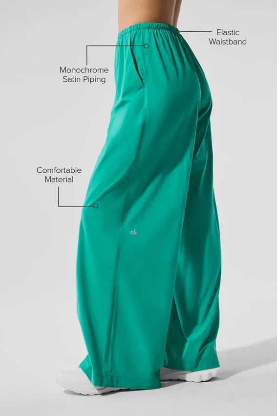 Pantalones holgados y frescos (largos) - Verde abeto
