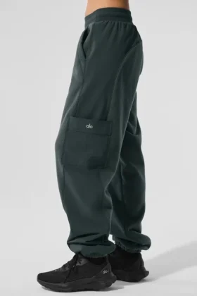 Pantalones Polar Fleece Wintry Mix – Verde carbón