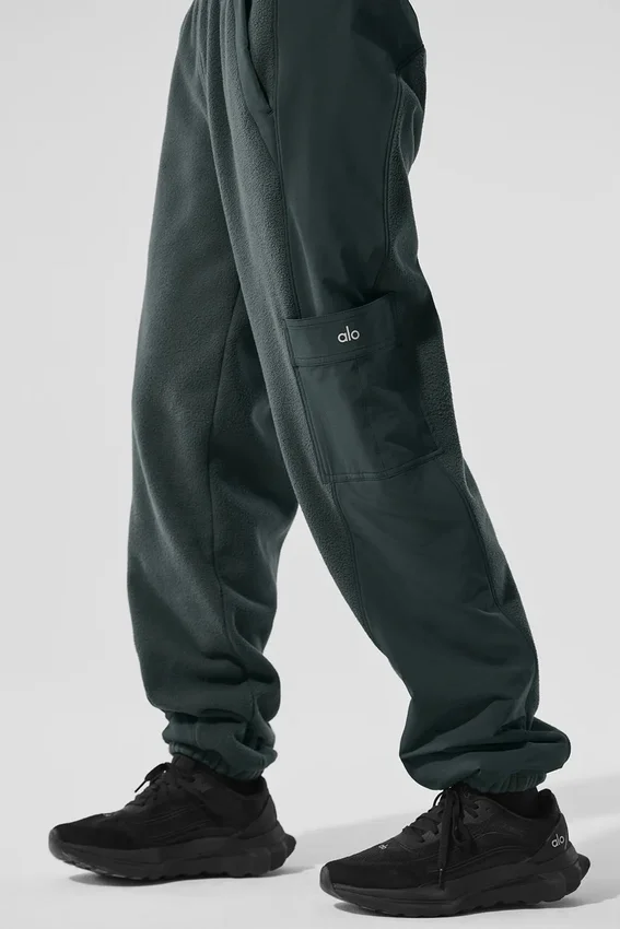Pantalones Polar Fleece Wintry Mix - Verde carbón