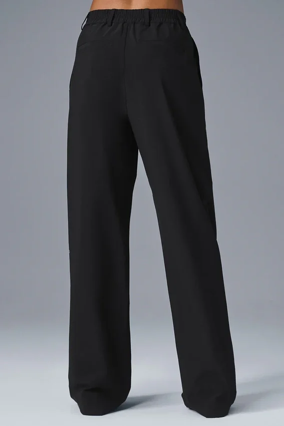 Pantalones Pursuit de cintura alta (largos) - Negro