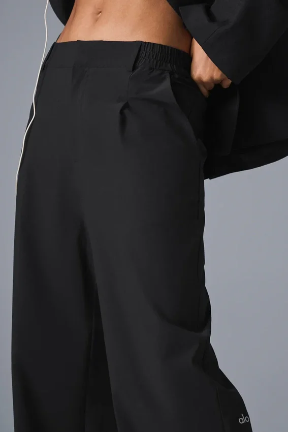 Pantalones Pursuit de cintura alta (largos) - Negro