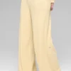 Pantalones rectos Dreamlight de talle medio — Amarillo Candlelight