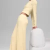 Pantalones rectos Dreamlight de talle medio — Amarillo Candlelight