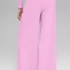 Pantalones rectos Dreamlight de talle medio - Rosa Candy Heart