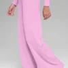 Pantalones rectos Dreamlight de talle medio - Rosa Candy Heart