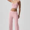 Pantalones rectos Dreamlight de talle medio - Rosa vintage