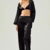 Pantalones Silk Luminous (corte regular) - Negro