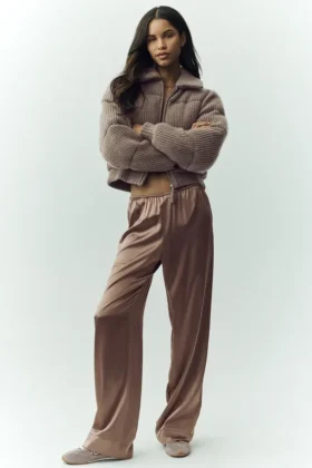 Pantalones Silk Luminous (largos) - Cacao alpino