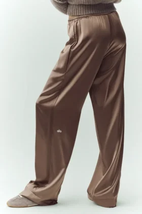 Pantalones Silk Luminous (largos) – Cacao alpino