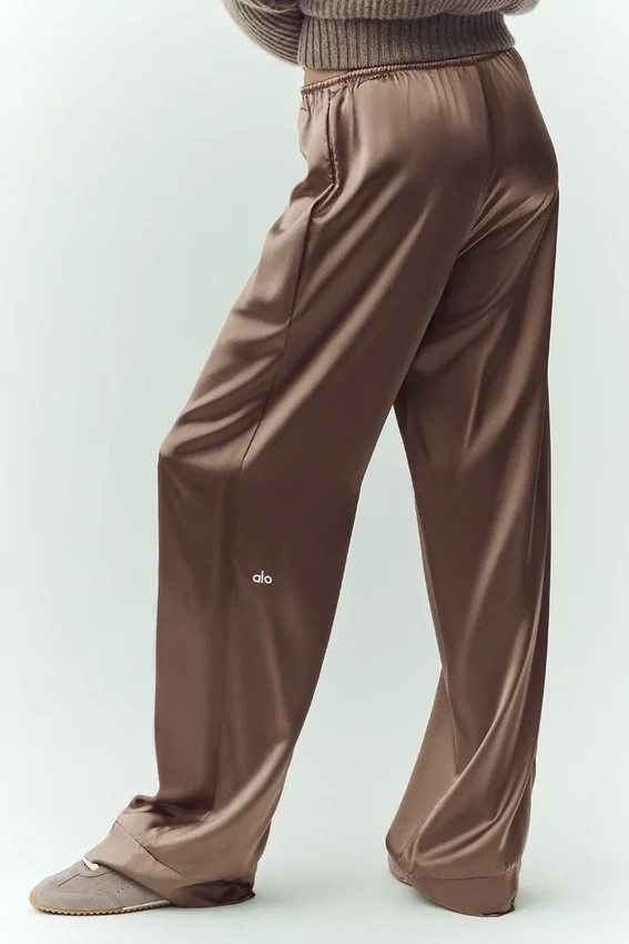 Pantalones Silk Luminous (largos) - Cacao alpino
