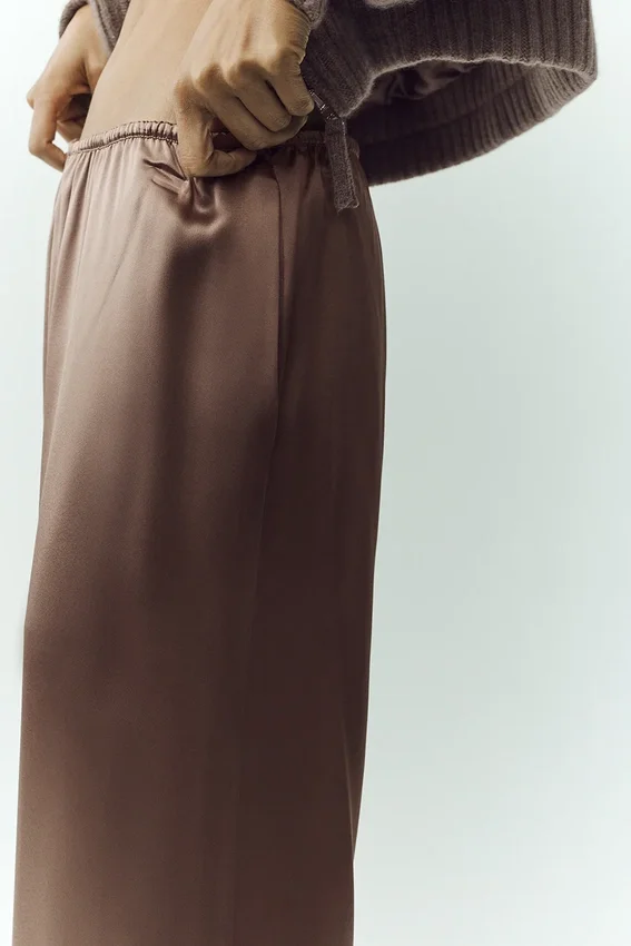 Pantalones Silk Luminous (largos) - Cacao alpino
