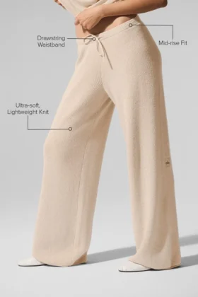 Pantalones tipo jersé «Supernatural» – Macadamia