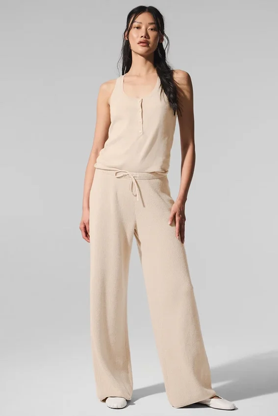 Pantalones tipo jersé «Supernatural» - Macadamia