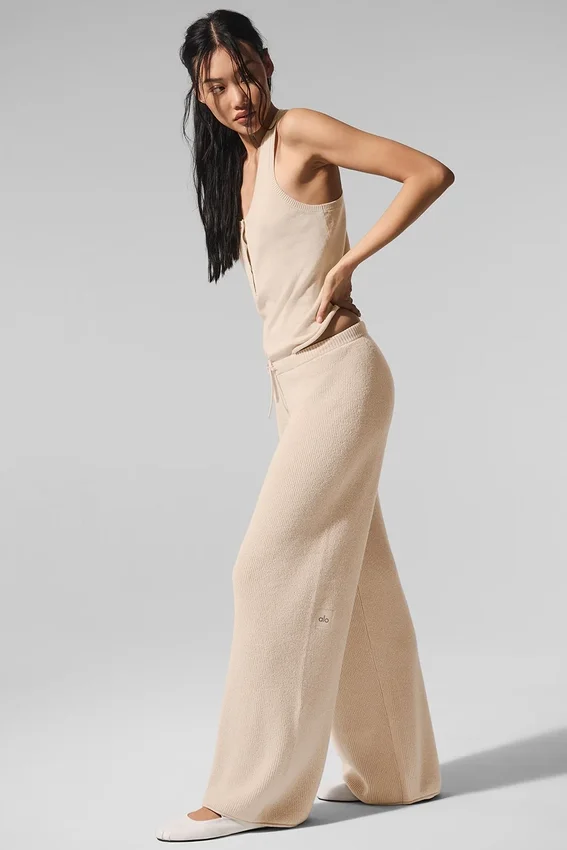 Pantalones tipo jersé «Supernatural» - Macadamia