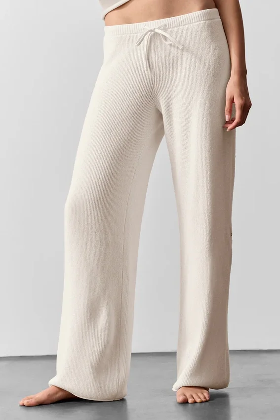 Pantalones tipo jersé «Supernatural» - Marfil