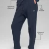 Pantalones Winter Bliss de punto trenzado - Azul marino