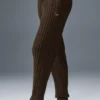 Pantalones Winter Bliss de punto trenzado - Espresso