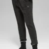 Pantalones «Winter Bliss» de punto trenzado - Gris jaspeado oscuro
