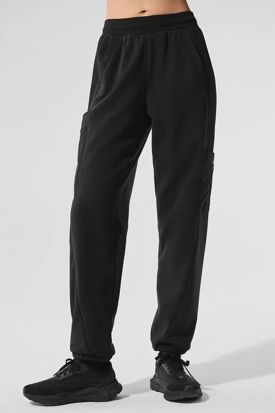 Pantalones «Wintry Mix» de forro polar — Negro