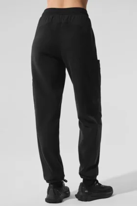 Pantalones «Wintry Mix» de forro polar — Negro