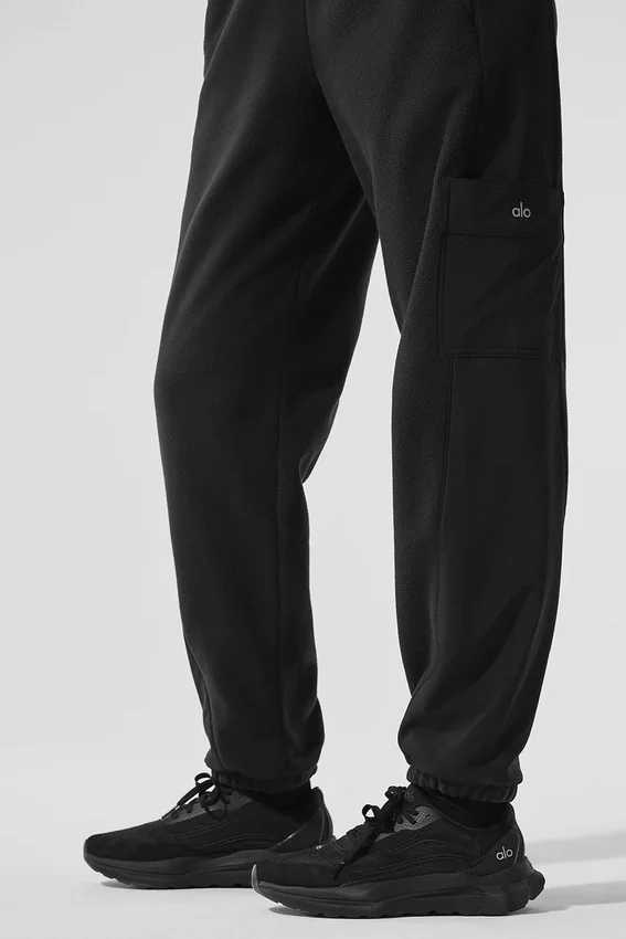 Pantalones «Wintry Mix» de forro polar — Negro