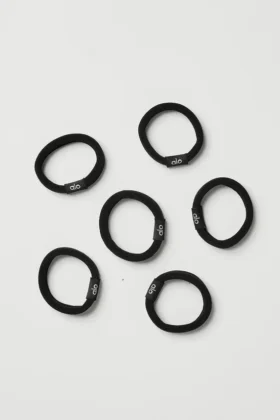 Paquete de 6 gomas de pelo que no enredan – Negro