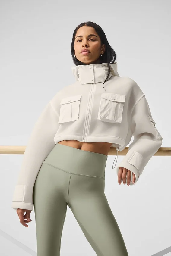 Parka cargo corta «Engage» - Marfil