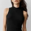 Partes de arriba sin mangas de jerséu tipo jersey «Unwind» - Negro