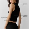 Partes de arriba sin mangas de jerséu tipo jersey «Unwind» - Negro