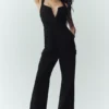 Peto «Bunny Slope» de mezcla de lana – Negro