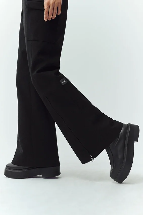 Peto «Bunny Slope» de mezcla de lana – Negro